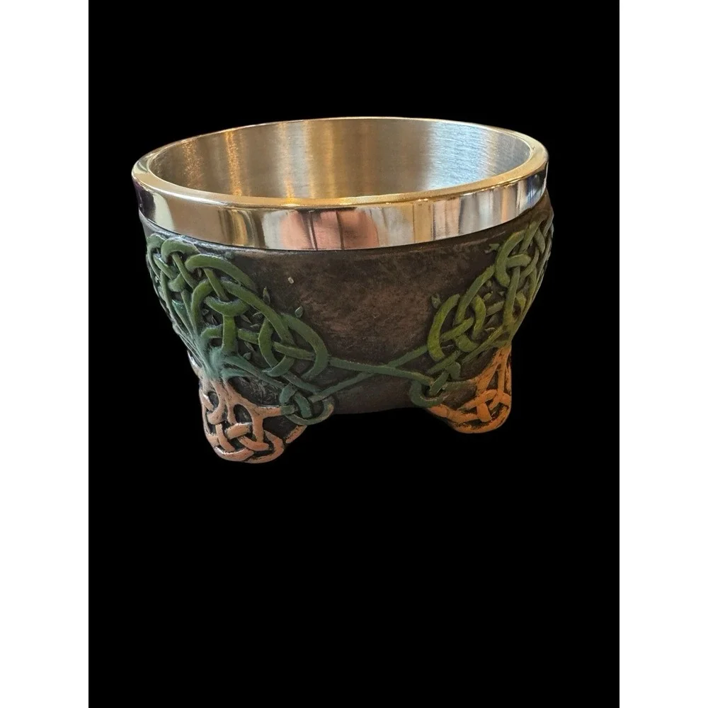 Wicca Metaphysical Spiritual Celtic Tree Of Life Yggdrasil Smudging Smudge Bowl!